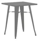 image of Hubert 82627 Outdoor Table, CenPro Table, 36" W x 35-1/2" D x 30" H, Standard Height, Black Steel