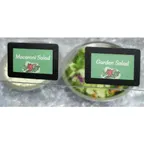 image of Hubert 88191 Cling‑IT Sign Holder, 3½" x 2" Rectangular Plastic, Black Trim, Clear Pocket – 1/Pack