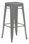 image of Hubert 96985 Outdoor Bar Stool, CenPro Barstool, 400 lb Capacity, Backless, Bar Height, Black