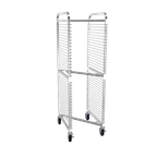 image of Winholt WP-1836-N-2LC Aluminum 36-Pan Mobile Full Height Nesting Pan Rack