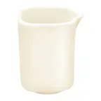 image of RAK Porcelain 103JG02 - Small 0.7 oz Ivoris Creamer Pitcher, Handle‑Free, Dishwasher & Microwave Safe - 6/Case