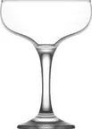 image of RAK Porcelain 790550Y Champagne Coupe Glass, 8 Oz, Stem, Soda Lime, 3.78" Dia x 5.31" H - 24/Case