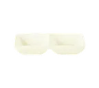 image of RAK Porcelain ACTS01 Twin Sauce Bowl, 2‑Compartment 5½" x 1" , ½ oz, Safe Porcelain - 6/Case