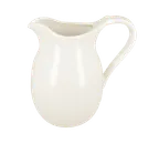 image of RAK Porcelain ANJU100 - 33.8oz Creamer Pitcher, 7" Height, Porcelain Handle, Safe - 4/Case