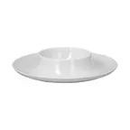 image of RAK Porcelain ARRP25 - 9.875" Round Porcelain Plate, Center, Oven/Microwave/Dishwasher Safe - 6/Case