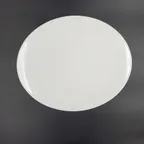 image of RAK Porcelain ASBAOP30 - Oval Plate, 11"-4/5" x 10" Porcelain Coupe Rim, Dishwasher Safe - 6/Case