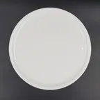 image of RAK Porcelain ASBAPP33 Pizza Plate, 13" White Porcelain Coupe Rim, Oven Microwave Safe - 6/Case