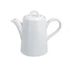 image of RAK Porcelain ASCP35 - 11-5/6 Oz White Coffee Pot with Lid, Oven Microwave Dishwasher Safe - Case