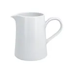 image of RAK Porcelain ASCR40 Access Creamer Pitcher, 13.5 Oz White Handle, Dishwasher Safe - 6/Case