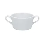 image of RAK Porcelain ASCS30 - 10 oz Soup Bowl with Double Handles, White Porcelain, Oven Safe - 12/Case