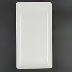 image of RAK Porcelain ASEDRG33 Coupe Plate, 13.2" x 7.17" Porcelain, Microwave Dishwasher Safe - 6/Case