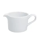 image of RAK Porcelain ASGB15 - 5 oz White Gravy Boat, Porcelain with Handle, Oven/Freezer Safe - 12/Case