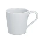 image of RAK Porcelain ASMG30 Access Mug, 10-1/7 oz White Porcelain, Handle, Dishwasher Safe - 12/Case