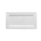 image of RAK Porcelain ASRW29 Access Plate, 11½" Rectangular White Porcelain, Wide Rim, Edges - 12/Case