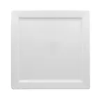 image of RAK Porcelain ASSP30 - 11½" Square White Porcelain Plate, Reinforced Edge, Oven Safe - 6/Case