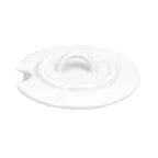 image of RAK Porcelain ASSU23LD - Sugar Bowl Lid, White Porcelain, Microwave/Freezer/Dishwasher Safe - 12/Case