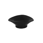 image of RAK Porcelain AUTB21GB - Triangular Black Porcelain Bowl 5½" Dia 7 oz Oven Safe - 12/Case
