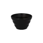 image of RAK Porcelain AUTWB42GB - Aurea Tri Wave Round Bowl 4" (14 oz) Black Porcelain, Lead‑Free - 6/Case