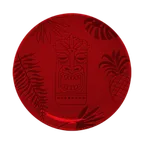 image of RAK Porcelain AZNNPR24RD Round Plate, 9.45" Diameter, Coupe Rim, Red Porcelain, Oven Safe - 12/Case