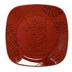 image of RAK Porcelain AZSKSF14RD - Square Red Porcelain Plate 5.5" x 5.5", Flat Edge, Oven Safe - 24/Case