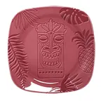 image of RAK Porcelain AZSKSF17PK Aztek Square Plate 6.7" x 6.7" Pink Porcelain Flat Edge, Oven Safe - 24/Case
