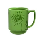 image of RAK Porcelain AZSKSM30GR Aztek Mug, 10.15 oz Green, Stackable, Dishwasher Safe - 12/Case
