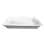 image of RAK Porcelain BAAT03 Banquet Ash Tray, 4.5" x 3.5" x 0.75", Porcelain, Ivoris, Safe - 6/Case