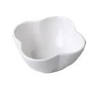 image of RAK Porcelain BAFD01 - Flower Sauce Dish, 6-8 oz Porcelain, Dishwasher Safe - 12/Case