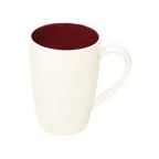 image of RAK Porcelain BAFMG30PD1 China Mug, 10.15 oz Bordeaux, Dishwasher & Microwave Safe - 6/Case