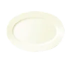 image of RAK Porcelain BAOP32 Oval Platter, 12"5 x 8"3, Porcelain, Microwave Safe, Chip Resistant - 6/Case