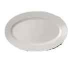 image of RAK Porcelain BAOP32D7 Oval Platter, 12" x 8", Rim, Dishwasher & Microwave Safe, Resistant - 6/Case