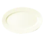 image of RAK Porcelain BAOP38D1 Oval Platter 15" x 10-1/4" Porcelain Dishwasher & Microwave Safe - 6/Case