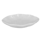 image of RAK Porcelain BASO02 Banquet Shell Dish, Oval 5" x 3.4" Ivoris Porcelain Plate - 12/Case
