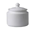 image of RAK Porcelain BASU27D1 - Leon Sugar Bowl with Lid, 9.15 oz Porcelain, Chip‑Resistant, Dishwasher Safe - 6/Case