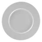 image of RAK Porcelain BCFRFP20 - Fedra Flat Round Plate, 7.875" Bone China, Flat Edge - 12/Case