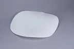image of RAK Porcelain BCFSASP30 - 12" Wave Bone China Plate, White, 12" Diameter, Asymmetric - 6/Case
