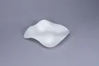 image of RAK Porcelain BCFSASP3Z21 - Wave Bone China Plate, 8.9" White, Three‑Zone Design - 12/Case