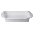 image of RAK Porcelain BURP44 - Serving Bowl 17" x 14¼" x 2¼", Porcelain, Microwave Safe - 1/Case