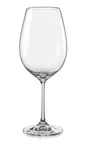 image of RAK Porcelain CALBDX18 - Calm Bordeaux Stemmed Wine Glass 18.6 oz 3.6"×9.6" Tempered Glass-24/Case