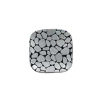 image of RAK Porcelain CBAUSP11 - Cobbles Plate, 4.35" x 4.35" Porcelain Silver, Dishwasher Safe - 12/Case