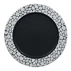 image of RAK Porcelain CBNOFP32 - 12.6" Round Porcelain Plate, Flat Edge, 12.625" Dia, Kitchen Safe - 6/Case