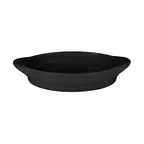 image of RAK Porcelain CFOD44BKBD - Oval Baking Dish 14" x 9" Black Porcelain, Oven/Microwave Safe - 3/Case
