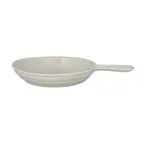 image of RAK Porcelain CFPN16WH - 11 oz Fry Pan Server, 6 2/7" Dia, Sand White Porcelain, Oven Safe - 6/Case