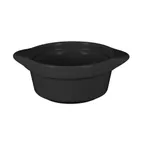 image of RAK Porcelain CFRD09BKBD - Mini Cocotte Dish 3‑1/3" 3‑4/5 oz Volcano Black, Oven‑Safe - 1/Case