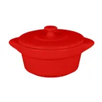 image of RAK Porcelain CFRD09BR Mini Cocotte Dish, 3‑1/3" Dia, 3‑5 oz Capacity, Red China, Oven Safe - 1/Case