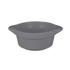 image of RAK Porcelain CFRD09GYBD Mini Cocotte, 3‑1/3" (3‑4 oz) Eared Casserole, Gray, Oven‑Microwave Safe