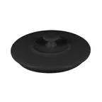 image of RAK Porcelain CFRD16BKLD - Black Porcelain Casserole Lid, Oven/Freezer/Microwave Safe - 6/Case