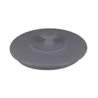 image of RAK Porcelain CFRD16GYLD - Round Stone Gray Porcelain Lid, Oven Freezer Dishwasher Safe - 6/Case
