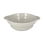 image of RAK Porcelain CFRD16WHBD - 6" Sand White Porcelain Cocotte Bowl, 15.4 oz, Eared, Oven‑Safe - 4/Case