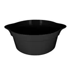 image of RAK Porcelain CFRD28BKBD Cocotte Dish, 11" Dia, 96-159 oz 3-4 Qt Volcano Black Porcelain - 1/Case